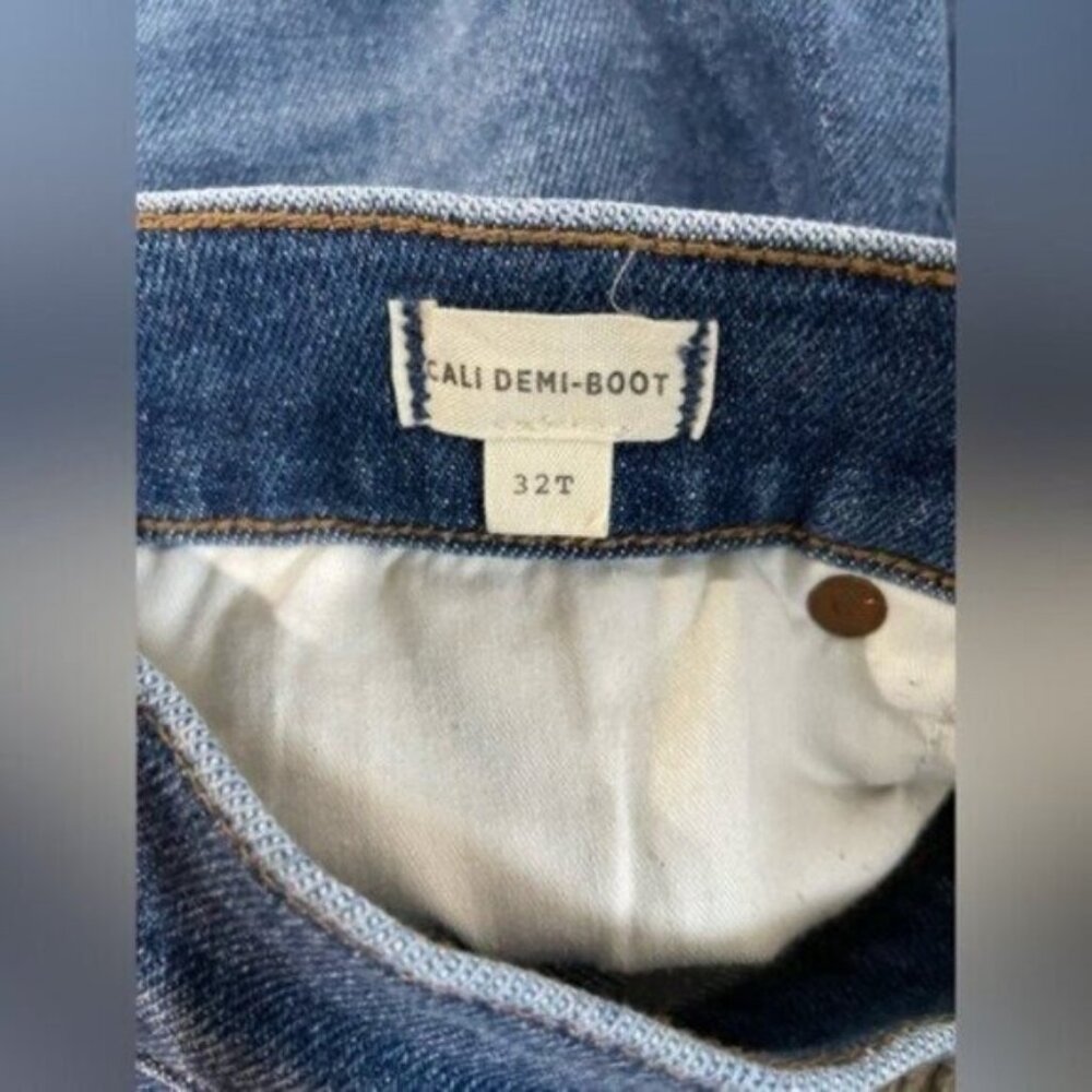 Madewell High Rise Cali Demi Boot Jeans Preppy Contemporary Stretch Mini Flare - Picture 6 of 10